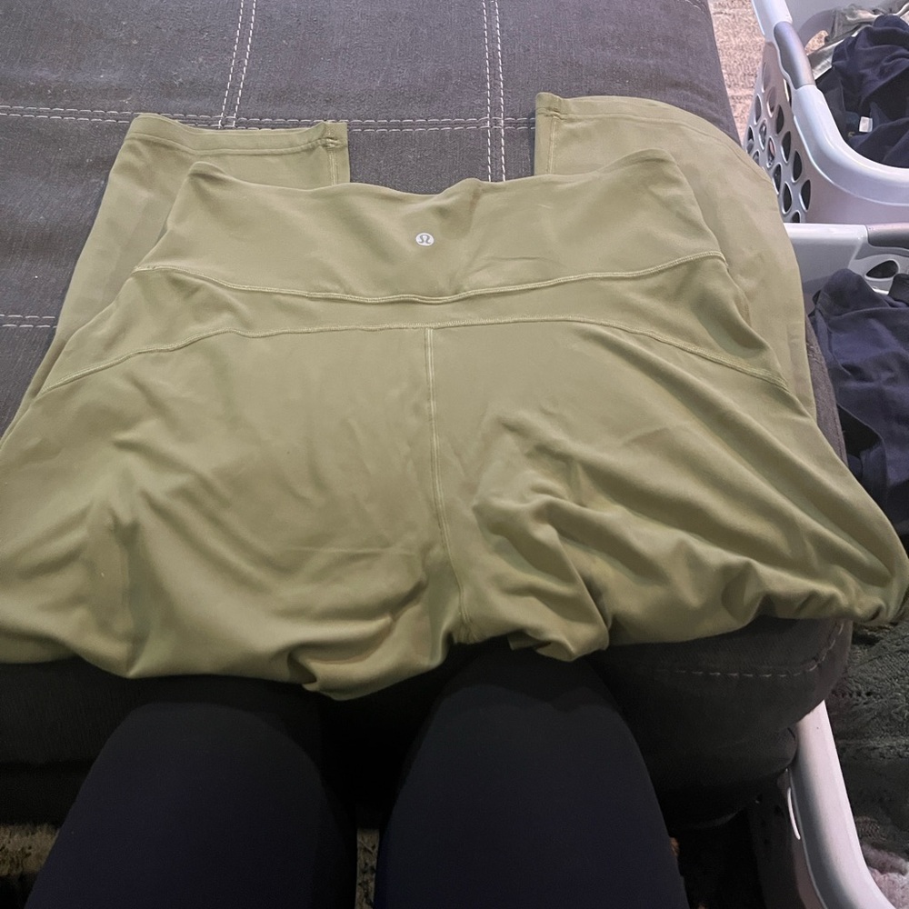 lululemon align wide leg cropped Olive Green Leggings - Picture 6 of 7